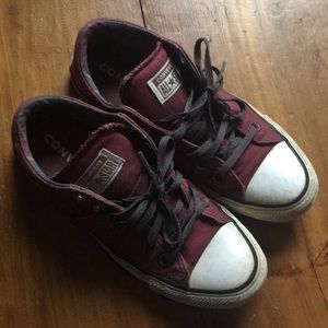 Maroon Converse All-Stars